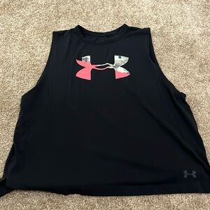 Under armour black tank.